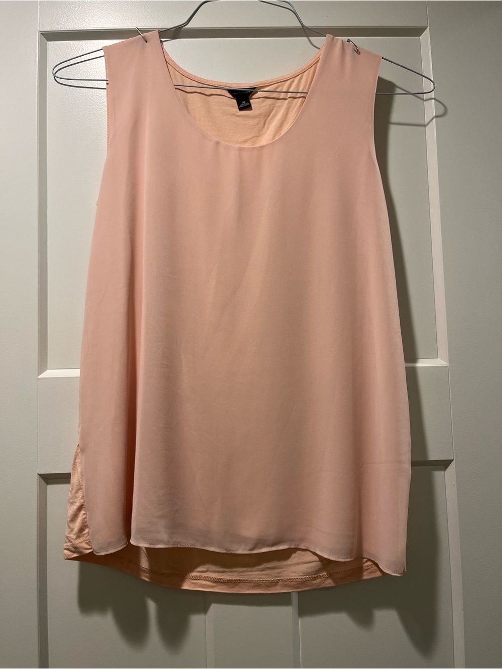 Sleeveless Light Peach Dressy Tank Top